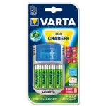 Incarcator AA AAA cu 4x acumulatori AA 2600mAh LCD Charger 57070 201 451 Varta