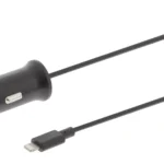 Incarcator auto 2.4A Apple Lightning negru Sweex