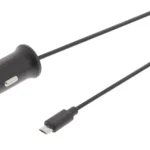 Incarcator auto Micro USB 2.4A negru Sweex