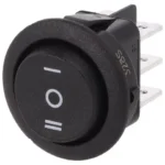 Intrerupator ROCKER DP3T ON-OFF-ON 10A 250VAC Pozitii 3 cu retinere 20mOhm CANAL ELECTRONIC MR3-230-R6-BBNWC
