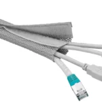 Manson de cablu 1.8m textil flexibil 20-40mm gri Goobay