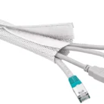 Manson organizator cabluri alb 1.8m flexibil 20-40mmn Goobay