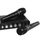 Mixer karaoke cu 2 microfoane negru Konig