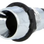 Montura pentru LED 5mm 8mm Montare pe panou Subtip concav SCI R9-107 CHROME