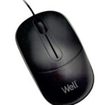 Mouse optic Well MU005 USB negru cu fir