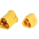 Mufa alimentare DC MT30 tata 3 pini pe cablu lipite 15A 500V AMASS MT30-M