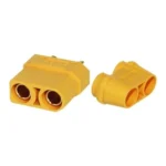 Mufa alimentare DC XT90 mama PIN 2 pe cablu lipite 40A 500V AMASS