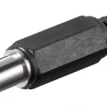 Mufa DC 2.1x5.5mm tata pin 14mm cu protector cablu Goobay