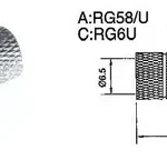 Mufa tata F 7mm cupru nichelat