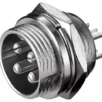 Mufa XLR tata pentru microfon 4 pini pe panou Goobay