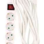 Prelungitor 4 prize 5m cu intrerupator alb cablu 3xG1.5mmp Well