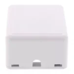 Priza de perete fara Keystone 1-port alba Well