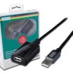 Repeater USB 2.0 A soclu - USB A mufa 10m DIGITUS DA-73100-1