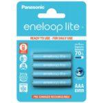 Set acumulatori Panasonic Eneloop Ni-MH 4x AAA(R3) 550mA lite Power 4buc BK-4LCCE/4BE