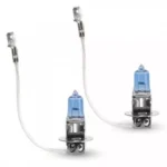 Set de 2 becuri Halogen H3 55W +50% Alb Xenon 12V Carguard