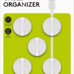 Set organizator cabluri 5 buc alb Goobay