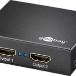 Splitter HDMI activ 1 intrare - 2 iesiri 4K GOOBAY