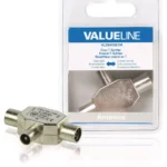 Splitter T Coaxial tata - 2x Coaxial mama Valueline