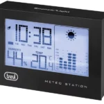 Statie meteo cu ceas negru Trevi