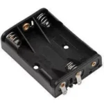 Suport baterie 3x AAA cu contacte pentru lipire