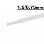 Tub termocontractibil alb 1.5mm/ 0.75mm 0.5m