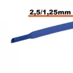 Tub termocontractibil albastru 2.5 mm/ 1.25mm 0.5m