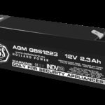 Acumulator AGM VRLA 12V 2.3Ah plumb acid 178x34x60 mm F1 terminal GBS1223F1 TED003614