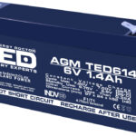 Acumulator AGM VRLA 6V 1.4Ah plumb acid 97x24x52 mm F1 terminal TED Battery Expert Holland