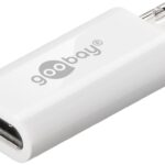 Adaptor Micro USB tata - USB TYPE C mama OTG Hi-Speed pentru conectarea cablurilor de incarcare/date alb 55550 Goobay