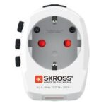 Adaptor priza universal Skross Pro Light USB World 1.302470