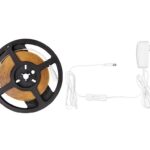 Banda LED COB Well lumina calda 3000K 12V 360 chip/m 5m cu driver 24W