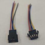 Cablu cu mufa 4 Pini Tata/Mama mic negru JST SM 2B