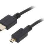 Cablu HDMI 2.0 - micro HDMI 3m 4K negru 32AWG GEMBIRD CC-HDMID-10