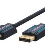 Cablu Profesional Clicktronic DisplayPort la HDMI 10m aurit v2.0 4K 60Hz 10.2Gbit/s AWG26 44927