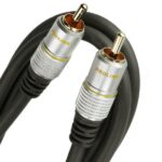 Cablu RCA mufa tata x1 din ambele parti 3m aurit negru PROLINK TCV3010-3.0