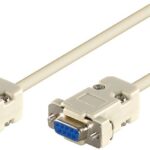 Cablu SERIAL 9 pini mama-mama 2m 1:1 RS232