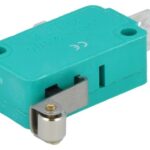 Comutator micro 1 pol 250V 5A cu lamela 15mm si rola