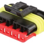 Conector cablu Superseal 1.5 mama mufa 5 pini IP67 TE Connectivity 282089-1