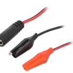 Conexiune adaptor 5.5x2.1mm mama - iesire clema crocodil izolata 30cm CELLEVIA POWER CABLE-1/CL