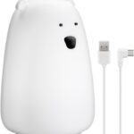 Lumina de noapte cu LED Ursul polar 7 culori 3 moduri lumina cu acumulator Goobay 61647