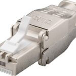 Mufa tata RJ45 CAT6A STP metal ecranata cablu max. 9mm AWG 22 - AWG 24 montare fara cleste 38292 Goobay
