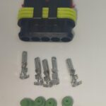 Set conector cablu Superseal 1.5 mama mufa 5 pin 5 pini inclusi + 5 garnituri incluse IP67 TE Connectivity 282089-1-SET-F