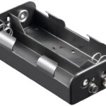 Suport baterie 4x C R14 cu conector 9V negru 11457 Goobay